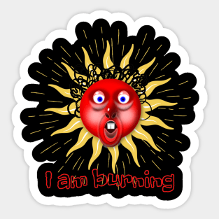 BURNING WITH MY IGNITION! Sticker